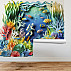 3D Paper Cut Ocean Reef Wall Mural – Colorful Underwater Diver Kids Wallpaper for Playroom & Nursery