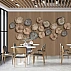 Wood Slice Wall Mural – Natural Timber Disc Modern Design Wood Slice Wall Mural – Natural Timber Disc Modern Design
