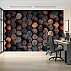Wood Log Wall Mural – Rustic Cut Timber Texture Design