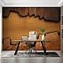 Torn Wood Wall Mural – Rustic Layered Timber Texture Design Torn Wood Wall Mural – Rustic Layered Timber Texture Design