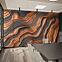 Abstract Copper Flow Wall Mural – Modern 3D Metallic Wave Texture Wallpaper