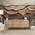 Abstract Wood Texture Wall Mural – Layered Organic Relief Design Abstract Wood Texture Wall Mural – Layered Organic Relief Design