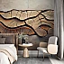 Abstract Wood Texture Wall Mural – Layered Organic Relief Design Abstract Wood Texture Wall Mural – Layered Organic Relief Design
