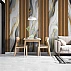Modern Wood Slat Marble Wall Mural – Elegant Gold Vein Design
