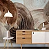 Abstract Wood Rings Wall Mural – Organic Neutral Art Design Abstract Wood Rings Wall Mural – Organic Neutral Art Design
