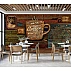 Vintage Coffee Wall Mural – Rustic Café Typography Design Vintage Coffee Wall Mural – Rustic Café Typography Design