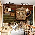 Vintage Coffee Wall Mural – Rustic Café Typography Design Vintage Coffee Wall Mural – Rustic Café Typography Design