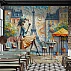 Parisian Cafe Art Wall Mural – Elegant Eiffel Tower Illustration Design Parisian Cafe Art Wall Mural – Elegant Eiffel Tower Illustration Design