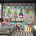 Pastel Bakery Wall Mural – Colorful Macaron Café Kids Design Pastel Bakery Wall Mural – Colorful Macaron Café Kids Design