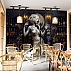 Vintage Jazz Singer Wall Mural – Elegant Art Deco Performance Design