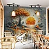 Abstract Sunset Tree Wall Mural – 3D Golden Nature Design Abstract Sunset Tree Wall Mural – 3D Golden Nature Design
