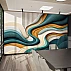 Abstract Wave Wall Mural – Modern 3D Flow Texture Design