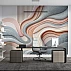 Abstract 3D Wave Wall Mural – Pastel Modern Texture Design