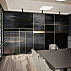 Black Gold Panel Wall Mural – Modern Geometric Luxury Wallpaper for Living Room