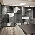 Monochrome Geometric Wall Mural – Modern Black Grey Abstract Design