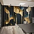 Art Deco Abstract Wall Mural – Gold Navy Geometric Luxury Panels Art Deco Abstract Wall Mural – Gold Navy Geometric Luxury Panels