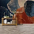 Abstract Earth Tone Wall Mural – Modern Geometric Texture Design