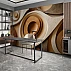 Abstract Circle Wall Mural – Modern Neutral Layered Design Abstract Circle Wall Mural – Modern Neutral Layered Design