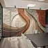 Abstract Wave Texture Wall Mural – Modern Earth Tone Layered Design