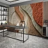 Abstract Wave Texture Wall Mural – Modern Earth Tone Layered Design