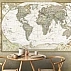 Vintage World Map Wall Mural – Antique Atlas Travel Design
