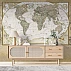 Vintage World Map Wall Mural – Antique Atlas Travel Design