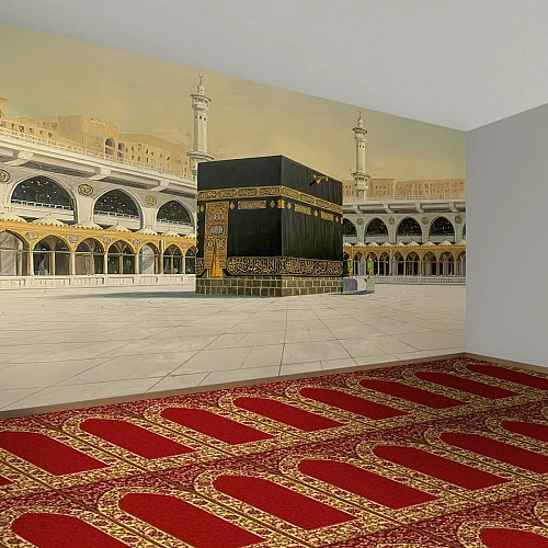 Kaaba Courtyard View Wall Mural – Classic Islamic Sacred Design