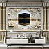 Luxury Kaaba Classical Wall Mural – Ornate Islamic Gold Panel Design
