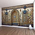 Islamic Mosque Interior Wall Mural – Blue Ottoman Tile Pattern Design