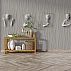 Surreal Figure Wall Mural – 3D Sculptural Wave Art Design Surreal Figure Wall Mural – 3D Sculptural Wave Art Design
