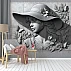 Stone Effect Lady Wall Mural – Grey 3D Sculptural Portrait Design