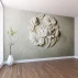 3D Lotus Flower Wall Mural – Elegant Neutral Floral Relief Design 3D Lotus Flower Wall Mural – Elegant Neutral Floral Relief Design