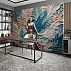 Art Nouveau Woman Wall Mural – Elegant Floral Relief Portrait Design Art Nouveau Woman Wall Mural – Elegant Floral Relief Portrait Design
