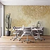 Beige Embossed Mandala Wall Mural – Textured Boho Pattern Wallpaper for Living Room