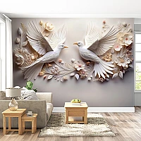 Beige Minimal Texture Wall Mural – Soft Neutral Modern Design