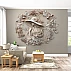 Elegant Lady Relief Wall Mural – Beige Floral Sculptural Art Design