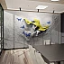 Yellow Hat Lady Wall Mural – Modern Abstract Butterfly Art Design Yellow Hat Lady Wall Mural – Modern Abstract Butterfly Art Design