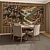 Carved Landscape Wall Mural – 3D Wooden Relief Asian Nature Design