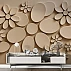 Spring Blossom Over Brick Wall Mural – Natural Floral Outdoor Style Design Spring Blossom Over Brick Wall Mural – Natural Floral Outdoor Style Design