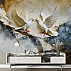 Elegant Dove Marble Wall Mural – Luxury Gold Vein Artistic Design