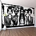 Stylish Women Portrait Wall Mural – Black and White Fashion Illustration Design
