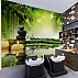 Zen Bamboo Water Wall Mural – Relaxing Spa Nature Wallpaper for Office