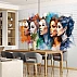Colorful Women Portrait Wall Mural – Modern Artistic Face Design Colorful Women Portrait Wall Mural – Modern Artistic Face Design
