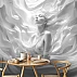 Ethereal Woman Abstract Wall Mural – Monochrome Fluid Art Design