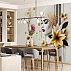 Abstract Woman Face & Floral Wall Mural – Elegant Artistic Portrait Wallpaper for Modern Interiors