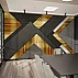 Modern Geometric Wall Mural – Luxury Gold & Dark 3D Office Wallpaper Modern Geometric Wall Mural – Luxury Gold & Dark 3D Office Wallpaper