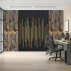Luxury Marble Slat Wall Mural – Modern Black Gold Panel Design Luxury Marble Slat Wall Mural – Modern Black Gold Panel Design