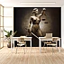 Lady Justice Wall Mural – Minimal Dark Classical Statue Design