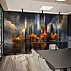 Modern City Skyline Wall Mural – Autumn Reflection Urban Design Modern City Skyline Wall Mural – Autumn Reflection Urban Design