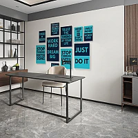 Motivational Quotes Wall Mural – Modern Typography Poster Design